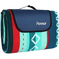 Femor Manta de Picnic 200 x200cm Impermeable con Base de Aluminio Duradera- Alfombra Plegable para Camping Playa Parque…